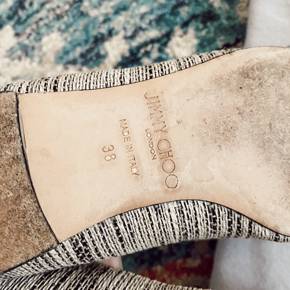 Jimmy choo tassel canvas pointy toe loafer flats - Picture 5 of 7